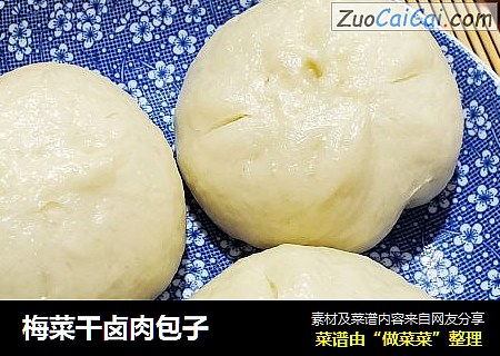 梅菜干卤肉包子