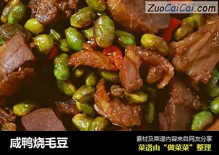咸鸭烧毛豆