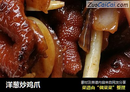 洋葱炒鸡爪