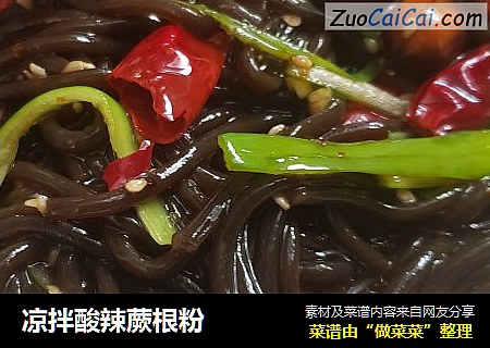 凉拌酸辣蕨根粉
