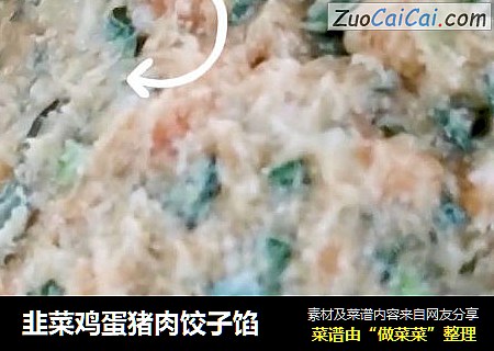 韭菜鸡蛋猪肉饺子馅