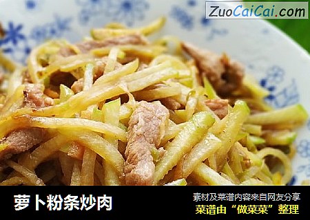萝卜粉条炒肉