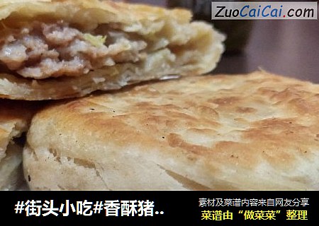 #街头小吃#香酥猪肉饼——外皮香酥，肉质鲜嫩！
