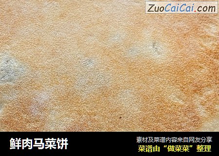 鲜肉马菜饼