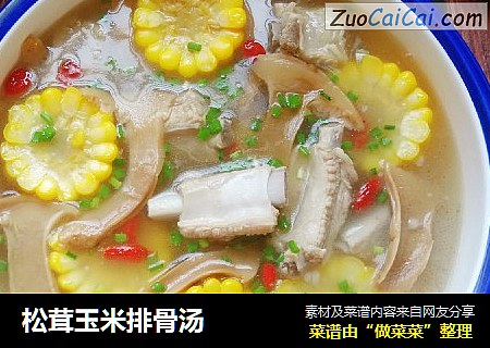 松茸玉米排骨汤