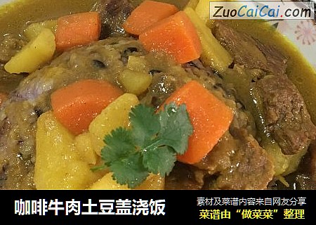 咖啡牛肉土豆盖浇饭