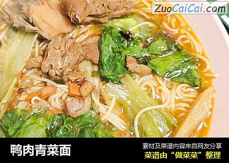 鸭肉青菜面