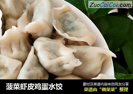 菠菜虾皮鸡蛋水饺