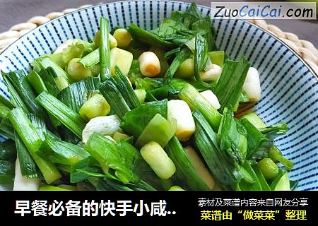 早餐必备的快手小咸菜：凉拌蒜苗