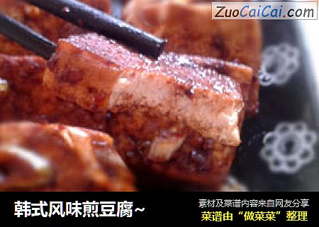 韩式风味煎豆腐~