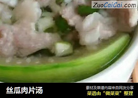 丝瓜肉片汤 