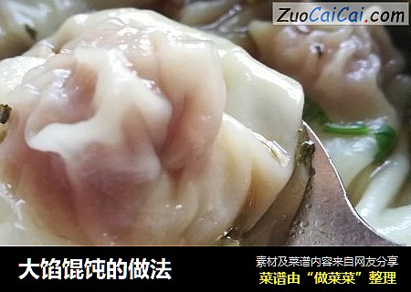 大馅馄饨的做法