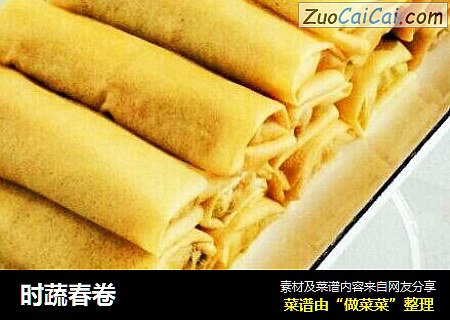 时蔬春卷