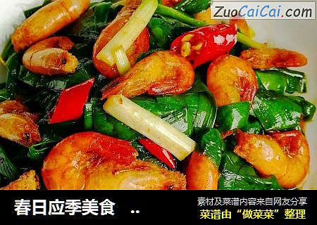 春日应季美食   韭菜炒河虾  