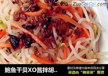 鲍鱼干贝XO酱拌胡萝卜豆芽菜