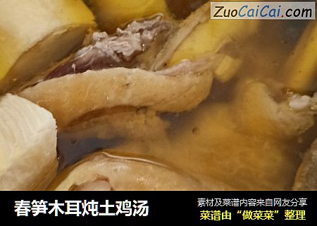 春笋木耳炖土鸡汤