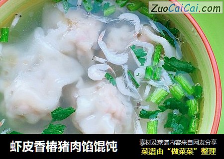 虾皮香椿猪肉馅馄饨