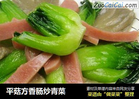 平菇方香肠炒青菜