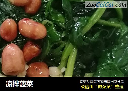 凉拌菠菜