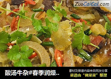 酸汤牛杂#春季润燥汤水#
