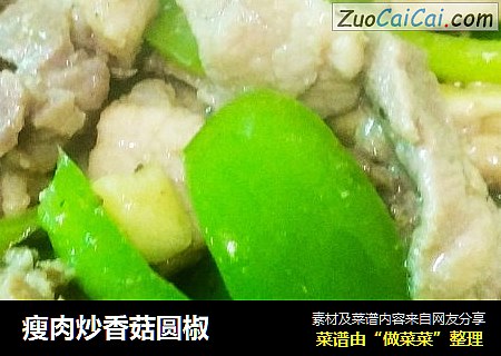 瘦肉炒香菇圆椒