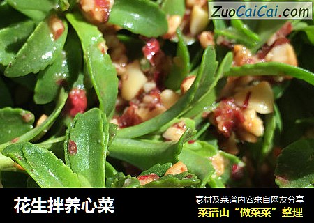 花生拌养心菜
