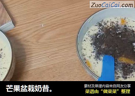 芒果盆栽奶昔。