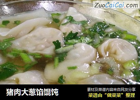 猪肉大葱馅馄饨