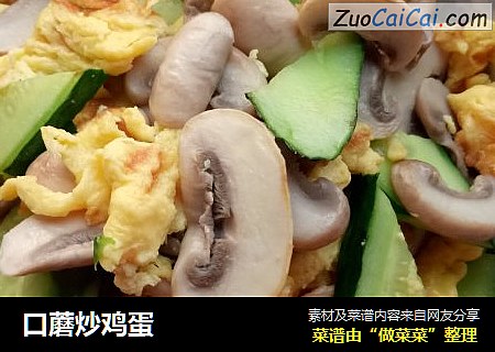 口蘑炒鸡蛋