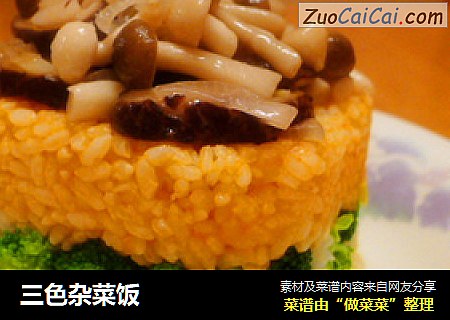 三色杂菜饭