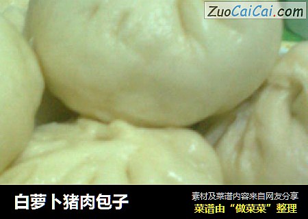 白萝卜猪肉包子