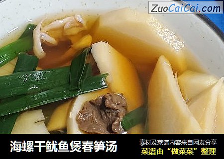 海螺干鱿鱼煲春笋汤