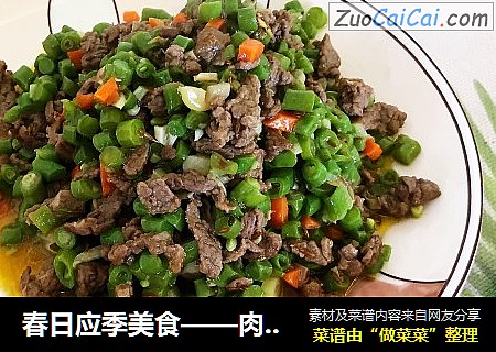 春日应季美食——肉炒青丁