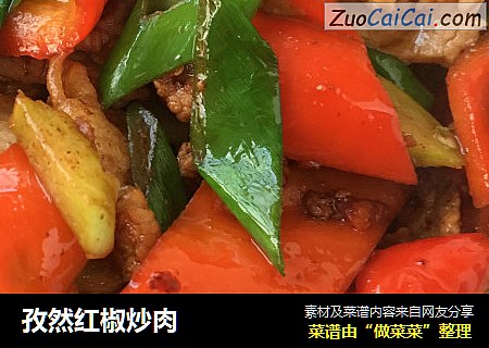 孜然红椒炒肉