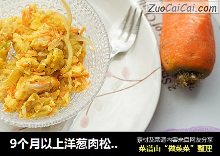 9个月以上洋葱肉松炒蛋