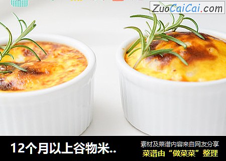 12个月以上谷物米饭布丁