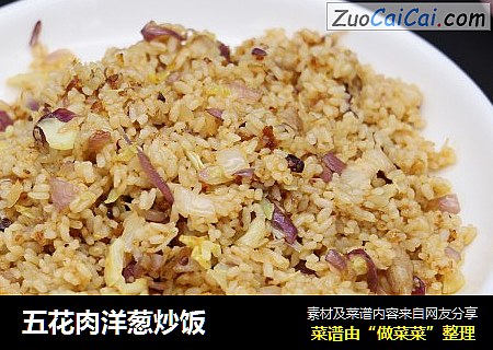 五花肉洋葱炒饭