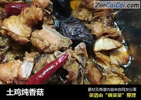 土鸡炖香菇