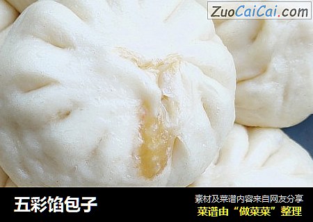 五彩馅包子