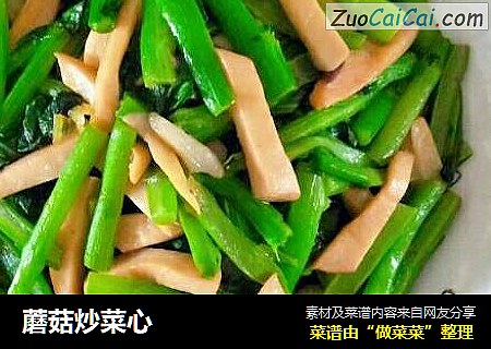 蘑菇炒菜心