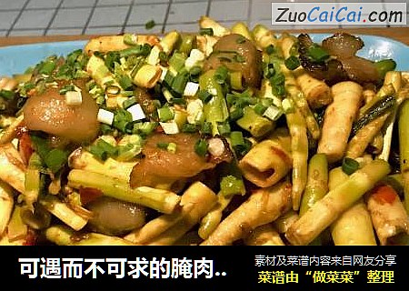 可遇而不可求的腌肉炒竹笋