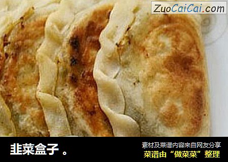 韭菜盒子 。