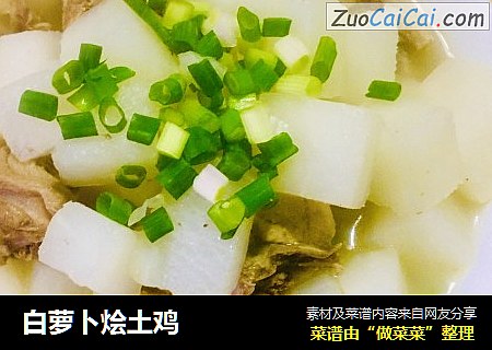 白萝卜烩土鸡