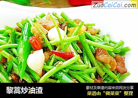 黎蒿炒油渣