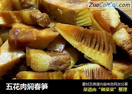 五花肉焖春笋
