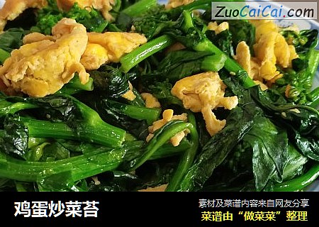 鸡蛋炒菜苔