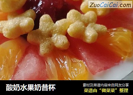 酸奶水果奶昔杯