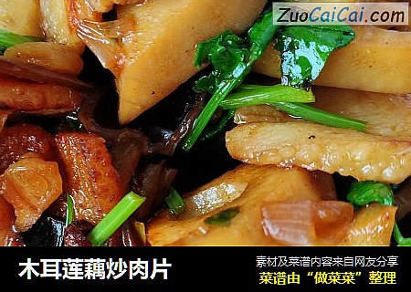 木耳莲藕炒肉片