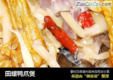 田螺鸭爪煲