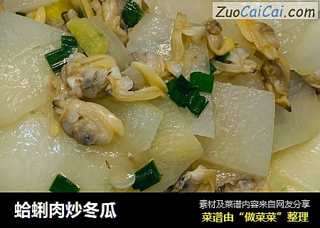 蛤蜊肉炒冬瓜